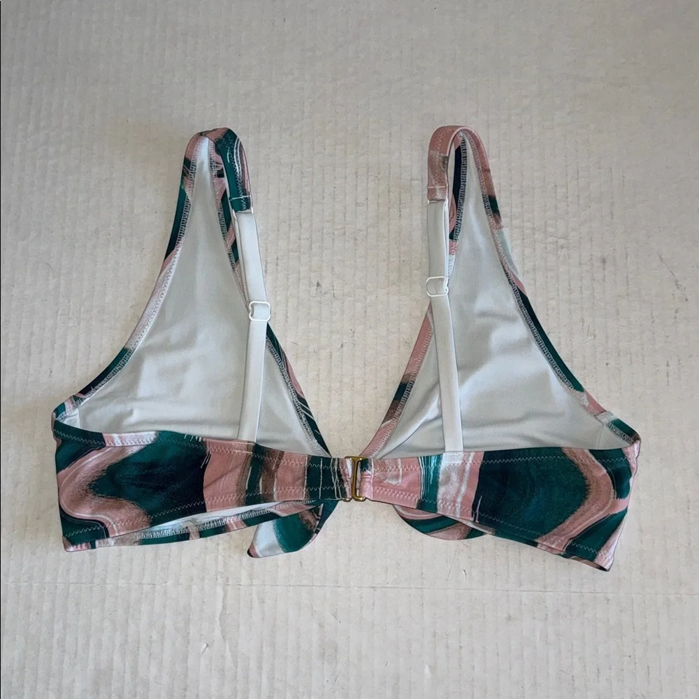 Lively Swim Plunge Bralette In Paint Brush